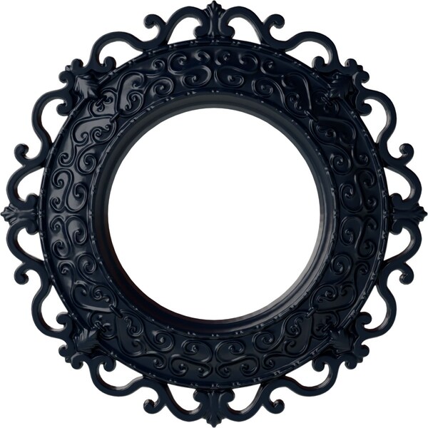 Ekena Millwork Orrington Ceiling Medallion (Canopies up to 6 5/8"), 13 1/4"OD x 6 5/8"ID x 1 1/8"P, Midnight Dream CM13ORMDF - main